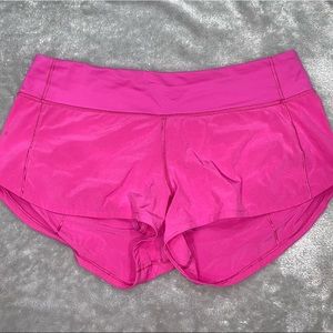 sonic pink lululemon shorts